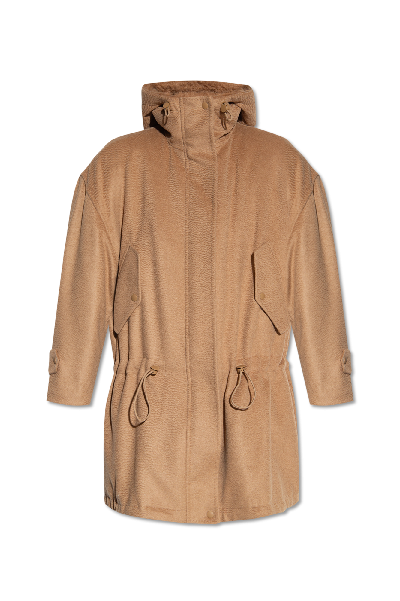 Max Mara 'Dionea' hooded coat | Wavy Slap long-sleeve T